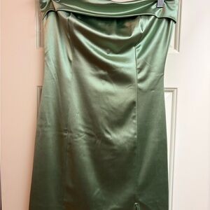 Blue Blush Sage Green Dress